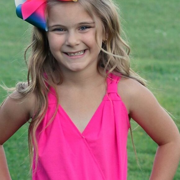 FUCHSIA Sheer Romper - Picture 4 of 4